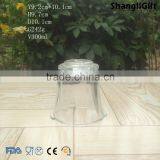 300ml Clear Glass Candle Holder With Ears thumbnail-1