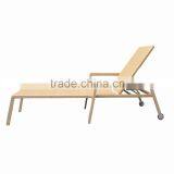 Wicker Teak Handrails With Wheels Rattan Product Modern Outdoor Lounge Chair thumbnail-3