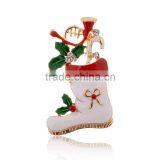 Alloy Enamel With Rhinestones Christmas Brooch thumbnail-2