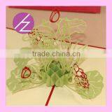 Chinese Style 3D Lotus Paper Craft Invitation Party Card Greeting Card 3D-14 thumbnail-4