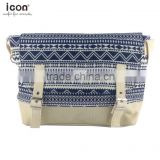 Aztec tribal pattern with jacquard fabric for Sling bag