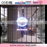 China Shenzhen Oscarled Glass Board Led Window Curtain Glass Advertising Display XR 16H Soft Transparent Glass Led Display Board thumbnail-2