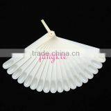 Hot nail plastic products natural fan shape tips nail display 20