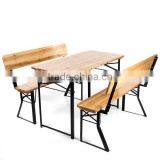 FSC wooden beer table set