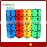 Playmags 2016 Magnetic Building Set Blocks Magnetic Construction Toys Magna Tiles Educational toys 56pcs Set