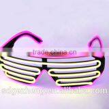 Chinese Factory el Sunglasses Orange Purple Blue Green el Wire Decorated Glasses for Christmas Decoration Party Decoration thumbnail-6