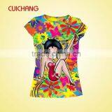 2016 Top Quality t Shirt , Hot Sale Fashion Sublimation t Shirt,dry Fit 100% Polyester t Shirt thumbnail-3