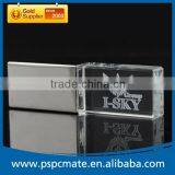 8G 16G 32G Transparent Crystal Usb Flash Disk With Light-up Led Logo thumbnail-5