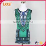 New Arrival African Dashiki Women Printing Tank Top thumbnail-3