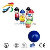 Kids Wood Mini Bowling Ball and Pins Set thumbnail-1