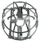 Fire Sprinkler Head Guard 2pcs Univ /Fire Sprinkler Guards, Steel With Red and Chrome Finished thumbnail-2