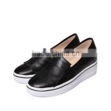 2016 New style fashion leather women casual shoes sexy ladies shoes for sale