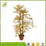 Mini Golden Plastic Indoor Decoration Artificial Bamboo Tree for Sale thumbnail-1