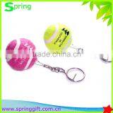 Custom Logo Tennis Ball Key Chain /promotion Gift Sports Tennis Ball Key Ring Quality Choice
