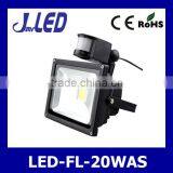 Aluminum Body High Quality With Sensor Led 20w Flood Light