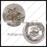 LJ0147 Rhinestone Star Pendant,factory Sale Free Shipping Button,alloy With Rhinestone Snap Button Interchangeable Jewelry