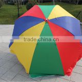 Cheap 190t polyester pongee ruffle trim umbrella