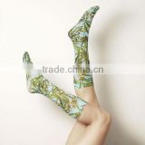 fancy all over girls custom printed lady socks
