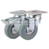 Grey Rubber Caster thumbnail-1