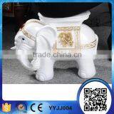 Customized High Quality Poly Resin Decorative Elephant Stool thumbnail-4