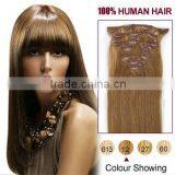 2015 New Wholesale High Quality Clip on Human Hair Extension thumbnail-2