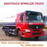 Howo 6x4 sprinkler water tanker truck 17 to 22cbm for sale