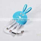 New Design Rabbit 4 in 1 USB Data Cable for Promotion thumbnail-1