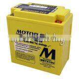 BATTERY KAWASAKI VN1600A 03 09 VN1600B 04 09 MOTOBATT AGM GEL/ATV Motorcycle Scooter Battery thumbnail-1