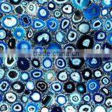 Gemstone Agate Natural Table Top , Blue Dyed Agate Table