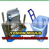 Plastic shoping Basket with wheel Mould