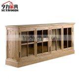 French Writing Desk Antique Wood Living Room TV Cabinet