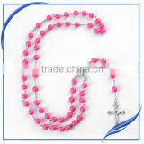 Pink Rosary Necklace,types of Catholic Rosary thumbnail-1