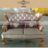 Classic Royal Imperial Golden Fabric Sofa thumbnail-3