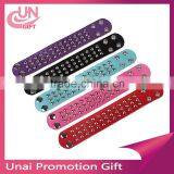 Fashion Charm Bracelet Fine Leather Rivets Bracelet Promation Gift thumbnail-1