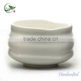 New Product 2016 Customized Logo White Ceramic Salad Matcha Bowl