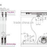 Soft Closing Sliding Wardrobe Door System Sliding Closet Door Roller Fittings thumbnail-5