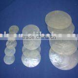 Natural White Round Capiz Shell Blanks thumbnail-1