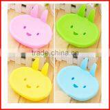 Cute Cartoon Rabbit Plastic Soap Dishes Bathroom Soap Holder Storage Display Bathroom Sets Eco-Friendly thumbnail-1
