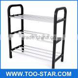 New 4 Tier Steel Storage Shoe Rack Hanger Anti-corrosive Steel Tube The Original Plastic Easy Installation DIY Stand for Shoes thumbnail-2