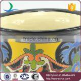 YSfp0009 Set of 2 Handmade Ceramic Flower Pot With Round Shape thumbnail-3