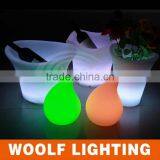 Led Glowing Plastic Champagne Ice Bucket With Stand thumbnail-3