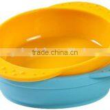 Kid Toddler Snack Fruit Salad Bowl Containe Shatterproof Food Grade Silicone thumbnail-2
