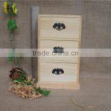 Antique Small Wooden Cabinet With Many Drawers thumbnail-2