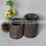 Antique Decoration Cylinder Used Wooden Pen Box Case thumbnail-2