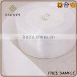 White Red Pink Customerised Soft Satin Fabric Floral Offray Ribbon thumbnail-1