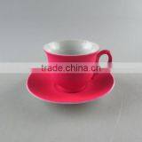 Matte Colorful Ceramic Coffee Cup Set, Mini Ceramic Cup and Saucer Box thumbnail-5