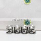 Custom Glass Salt and Pepper Shaker With S/s Coating thumbnail-4