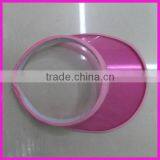 Pink Pvc Sun Visor Cap for Promotion thumbnail-1