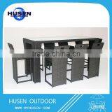 Outdoor Rattan Bar Chair Outdoor Rattan Bar Set thumbnail-1