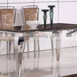 A8034 Walmart Marble Dining Room Table and Chair thumbnail-2